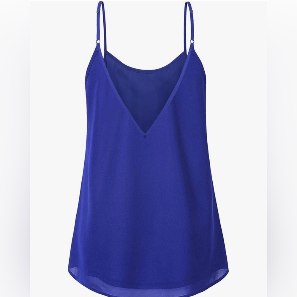 Cyanstyle Pleated‎ Chiffon Cami Top – NWT – Size L - Picture 2 of 12